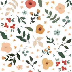 Lilipinso Tapet pentru copii 10 m x 50 cm Floral Silhouettes - Lilipinso