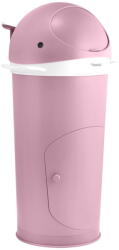 Kindsgut Coș de gunoi roz pentru scutece din plastic 25 l Whale - Kindsgut