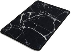 Foutastic Covoraș de baie Foutastic Marble, 60 x 40 cm, alb - negru, motive marmură Covor baie