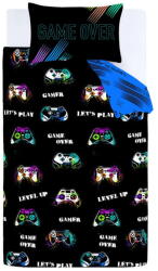 Catherine Lansfield Lenjerie de pat pentru copii 200x135 cm Game Over - Catherine Lansfield Lenjerie de pat