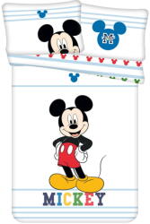 Jerry Fabrics Lenjerie de pat pentru copii din bumbac pentru pătuț 100x135 cm Mickey - Jerry Fabrics Lenjerie de pat