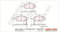Dr! ve+ set placute frana, frana disc Dr! ve+ DP1010.10. 0876 (DP1010.10.0876)