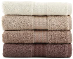 Foutastic Set 4 prosoape din bumbac Foutastic Brown, 50 x 90 cm, maro Prosop