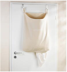 Wenko Coș de rufe suspendat Door Laundry, bej, 65 l