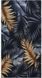 Vitaus Covor tip traversă albastru închis/auriu lavabil 80x200 cm Midnight Leaves - Vitaus