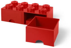 LEGO® Cutie depozitare cu 2 compartimente LEGO®, roșu