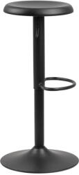 Actona Scaun de bar negru cu înălțime ajustabilă din metal (înălțime șezut 59 cm) Finch - Actona