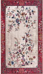 Vitaus Covor roșu/crem lavabil 150x80 cm - Vitaus Covor