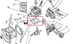 RURIS Garnitura chiuloasa RURIS PS731c-1-57, pentru motocositoarea Ruris 731C (ps731c-1-57)