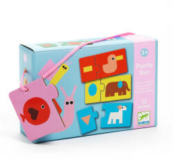 DJECO Párosító puzzle - Állati formák 24 db-os (DJ08256)