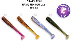 Crazy Fish Nano Minnow 55-M69-6 gumihal