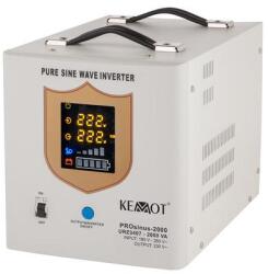 KEMOT Uninterruptible power supply KEMOT PROsinus-2000 converter with pure sine wave and charging function 12V 230V 2000VA/1200W (URZ3407)
