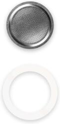  Szilikon tömítés 1db + szűrő 1db / Inox 10 adag - új (800413)