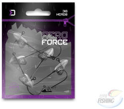 Grub-tartóval ellátott Delphin AeroFORCE jigfej 10g"3/0" 5 db/cs (101004958)