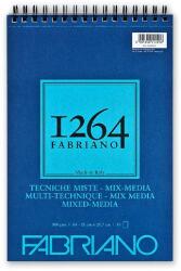 Fedrigoni 1264 Mix Media rajz- és festőtömb, 300 g - A4, felül spirálos