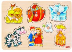 Goki Fogantyús fa kirakó - Noé bárkája (GK57533)