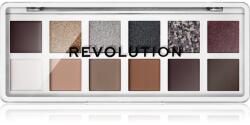 Makeup Revolution The Icon Palette szemhéjfesték paletta árnyalat The Smokey Icon Grunge Palette 12x0.7 g