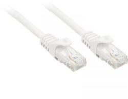 Lindy RJ45 Hálózat Csatlakozókábel CAT 6 U/UTP 0.50 m Fehér Védővel LINDY