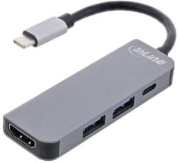 InLine Multihub USB 3.2 Gen. 1, 2x USB-A, HDMI 4K/30Hz, USB-C PD 87W