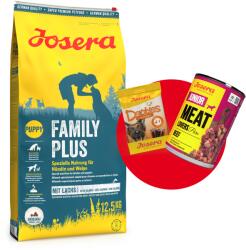 Josera FamilyPlus 12, 5kg hrana pentru pui, femele gestante si in lactatie+ 1 x Denties & Meat Lovers GRATIS