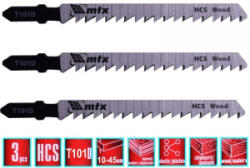 MTX T101D 3db-os professional dekopír fűrészlap fához (782029) (782029)