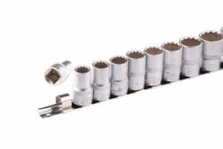 STELS 1/2' 10-22mm Bi-Hex 10részes professional dugókulcs fej készlet (13638) (13638)
