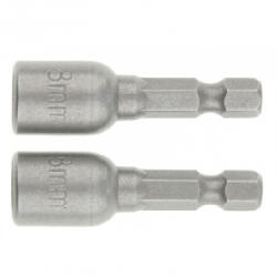 MTX 8x45mm mágneses dugókulcs fej csavarozóba 2db CrV (115699) (115699)
