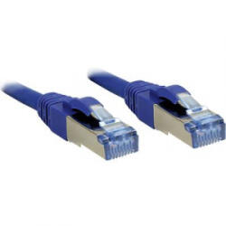 Lindy RJ45 Hálózat Csatlakozókábel CAT 6A S/FTP 1.50 m Kék Védővel LINDY (47148)