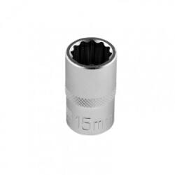 STELS 15mm 1/2 dugókulcs fej biHexagonal CrV (13660) (13660)
