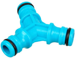 PALISAD T- elág, 3 utas elosztó csatlakozó csonk adapter LUXE (657668) - aqua