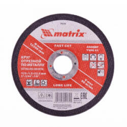 MTX vágókorong fém 125x1, 0x22, 23mm (743339) (743339)