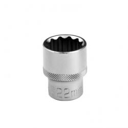 STELS 22mm 1/2 dugókulcs fej biHexagonal CrV (13668) (13668)