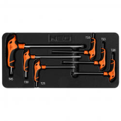 NEO TOOLS Torx kulcs készlet T markolattal 6 db (84-264)
