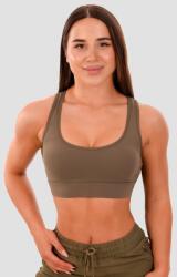 GymBeam Clothing GymBeam Mesh Panel zöld sportmelltartó - olive (XS) - GymBeam Clothing