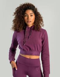 STRIX Essential Cropped lila női kapucnis pulóver - plum - STRIX