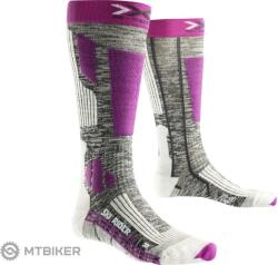 X-BIONIC X-SOCKS SKI RIDER 2.0 LADY női sízokni, szürke/lila (EU 35-36)
