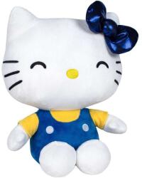 Play by Play Jucarie din plus Hello Kitty cu salopeta albastra, Editie aniversara, 22 cm (PL23869A) - ookee