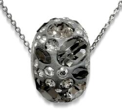 Swarovski kristályos ezüst nyaklánc- BeCharmed Pave medállal (glam824)