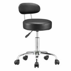 Timelesstools Háttámlás kozmetikai szék, fekete (HOP1001851-1)