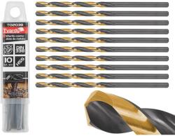 Tvardy fémfúró 3, 8 mm TiN HSS 10db T02038 (T02038)