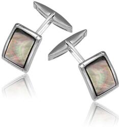  Ezüst Mandzsettagomb Gyöngyházzal - Férfi - Klasszikus