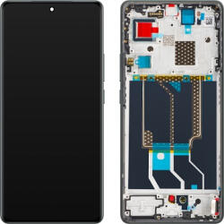 Realme GT 6 Előlap Keret+LCD Kijelző+Érintőpanel, Zöld, Razor Green (621029000199, 621029000201) Gyári, Service Pack