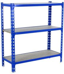 Simon Rack Maderclick Superplus 3 szintes fém polc, 100x110x50cm, 600kg-os teherbírással - kék