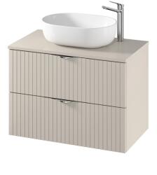 Cersanit Dulap baie suspendat 80 cm pentru lavoar, casmir mat, MDF, Cersanit Tirso (S1015-003)