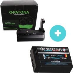 Patona Canon EOS RP markolat 2x LP-E17 akkumulátorhoz + Canon LP-E17 EOS 750D 760D 8000D Kiss X8i Rebel prémium akkumulátor csomag (PT-1478-PT-1352)