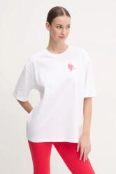 adidas pamut póló W C PHOTO TEE női, bézs, JN9091 - bézs L
