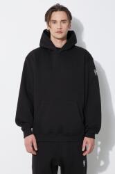 Neil Barrett felső Easy Drop Shoulder Double Bolts Hoodie fekete, férfi, sima, kapucnis, MY72212R-Y514-001N - fekete XL