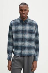 Abercrombie & Fitch pamut ing férfi, galléros, regular, KI125-4392 - kék XXL