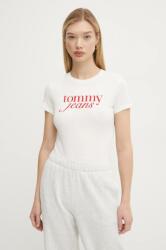 Tommy Jeans pamut póló női, fehér, DW0DW19447 - fehér L