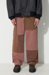 Butter Goods pamut nadrág Washed Canvas Patchwork Pants barna, egyenes, BGQ3234201 - barna L